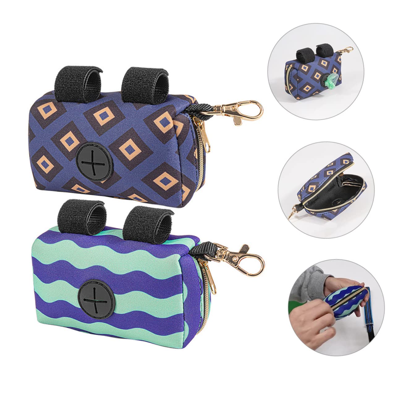 Lot De 4 Distributeurs De À Couches Portables Pour Nouveau-nés Support De Poubelle Pour L'extérieur Distributeur De À Crottes Pour Bébé 2 Pièces X 4