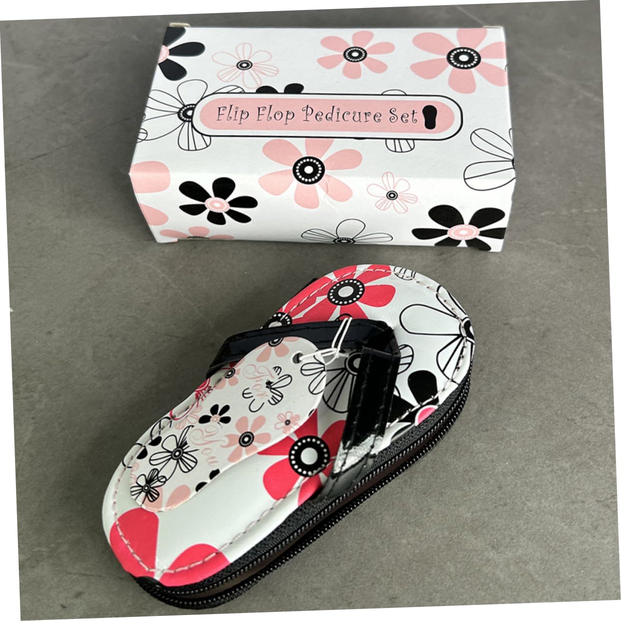 Ipetboom Flower Slippers Nail Clippers Set Stylish Manicure Tools for Women Nail Care Kit for Home Travel