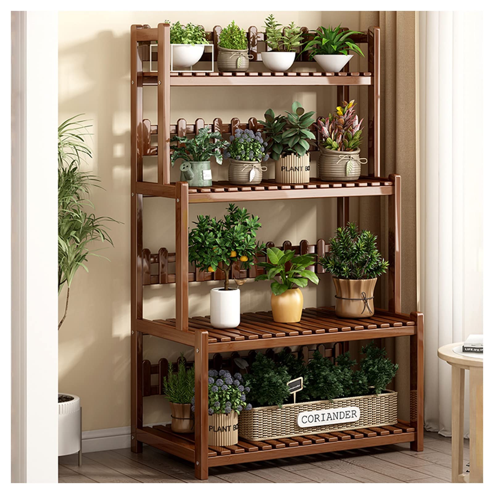 Pflanzbank für den Außenbereich, Gartenarbeitsstatistik zum Pflanzen und Gärtnern, brauner Pflanztisch (70 cm), ideal für Gärtner und Pflanzenliebhaber