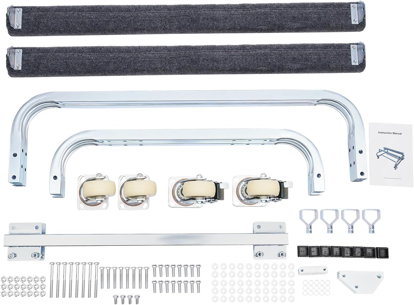 Watercraft PWC Dolly Dock Slipway Cart Jet Ski Stand with 4 Casters & 2 Brakes 1000lbs Capacity for Ski Fishing Boat Sailboat