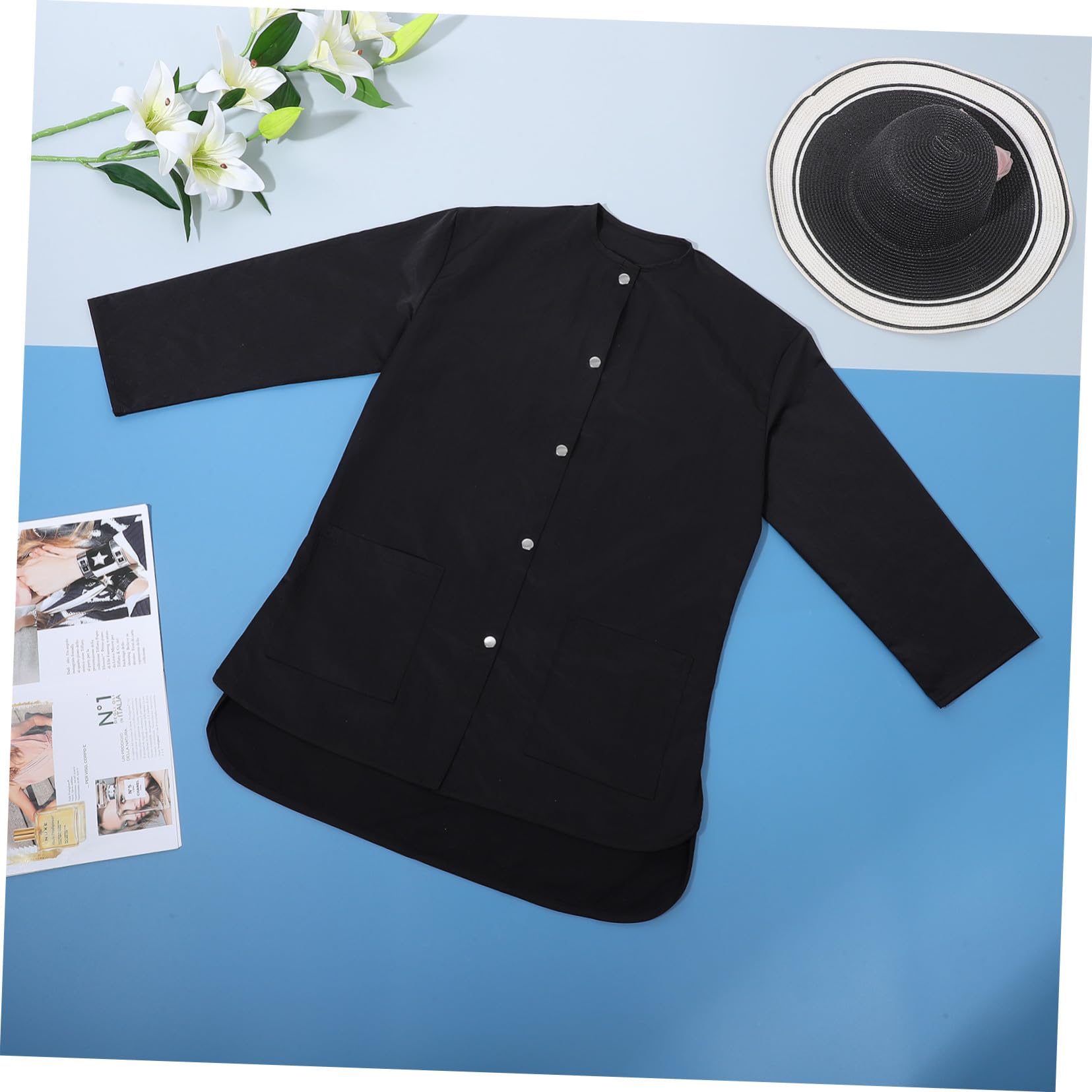 Ropa de Trabajo de Manga Larga Talla Única Fibra Negra