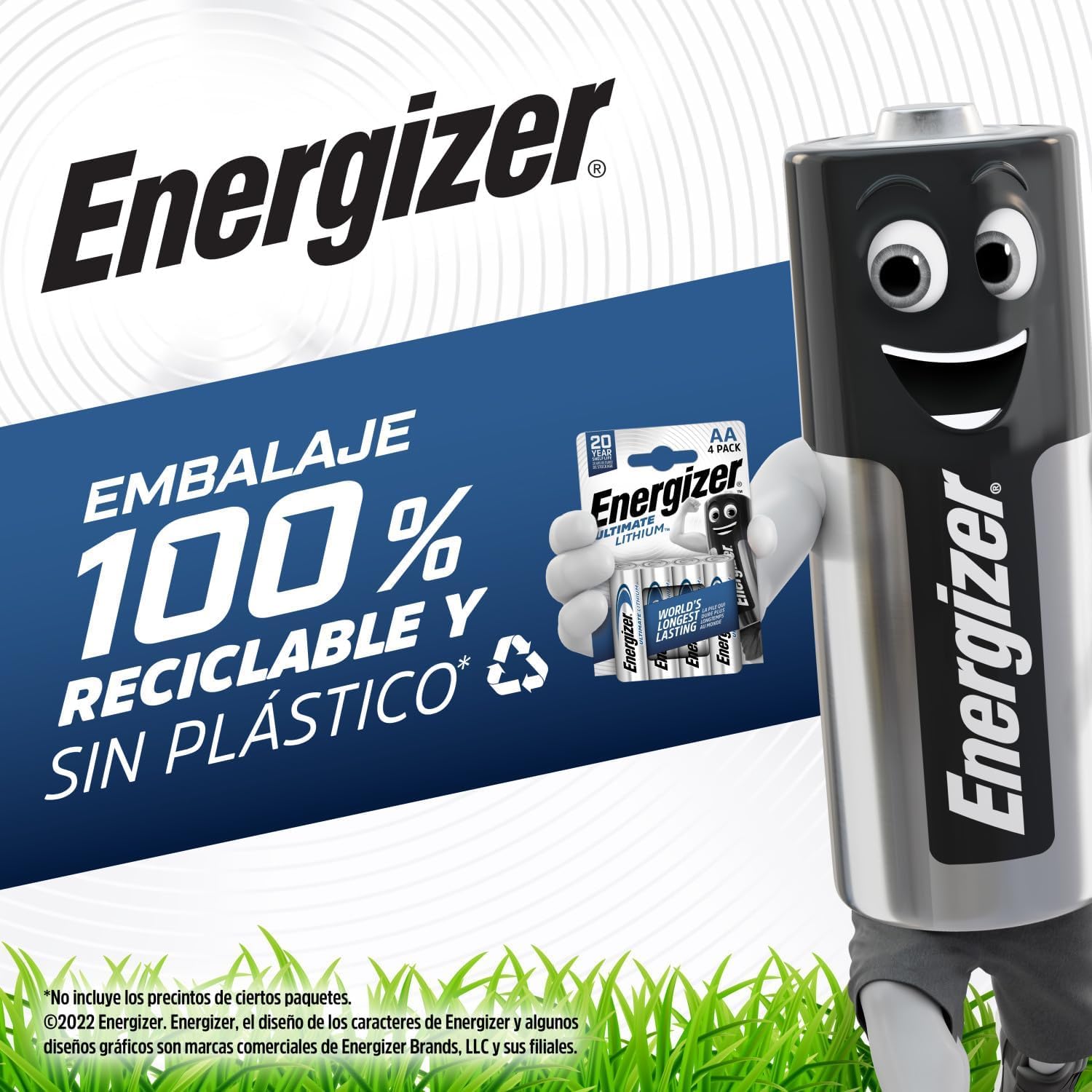 Energizer Ultimate Lithium AAA Pilas (Paquete de 4) - Una de Las Pilas AAA de Mayor duración del Mundo - para Dispositivos de Alto Consumo - Embalaje 100% reciclable - 25 años de Vida útil — view 3