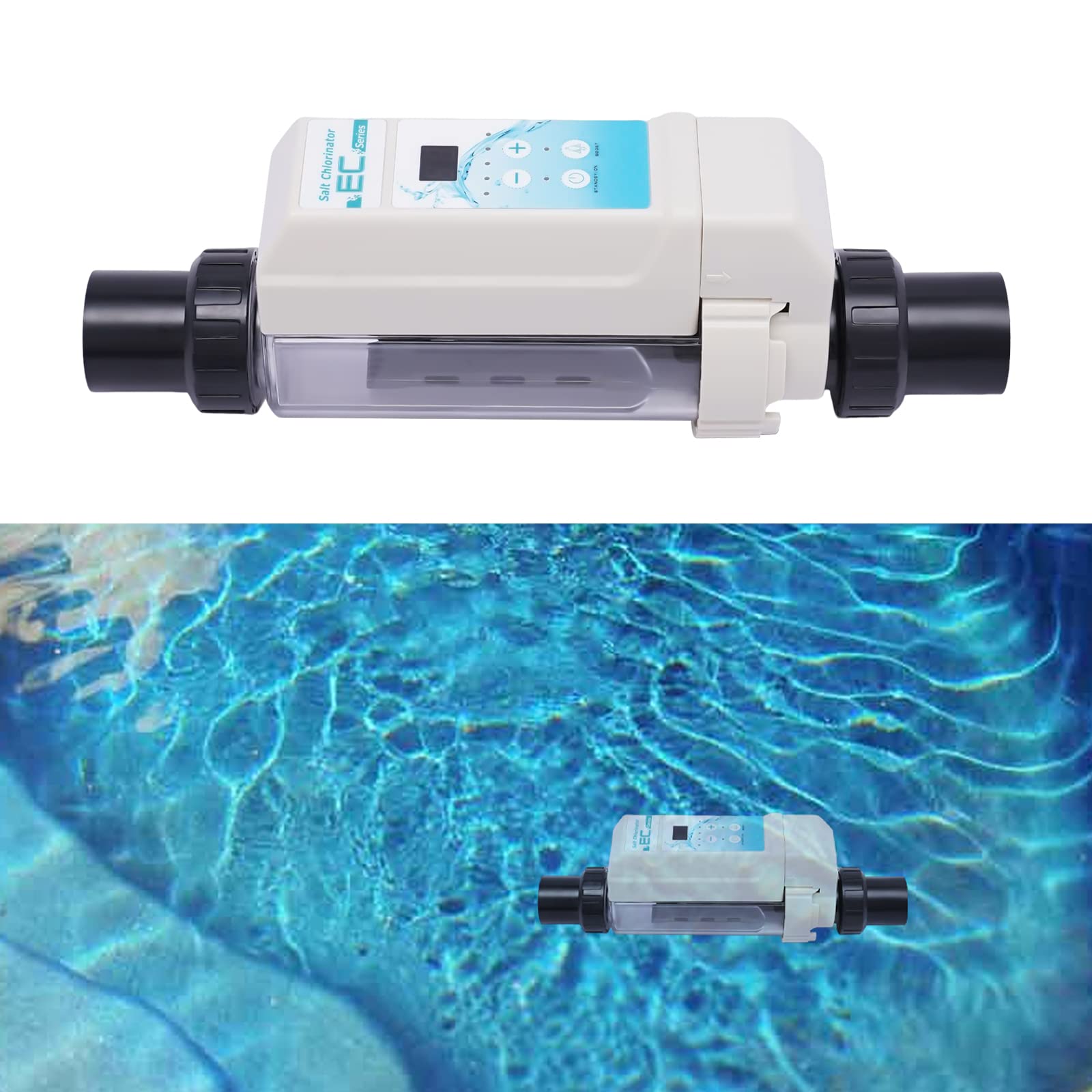 Generador de cloro de 8 g/h, sistema de agua salada, electrólisis, generador de cloro, adecuado para piscinas SPA de 50 m³