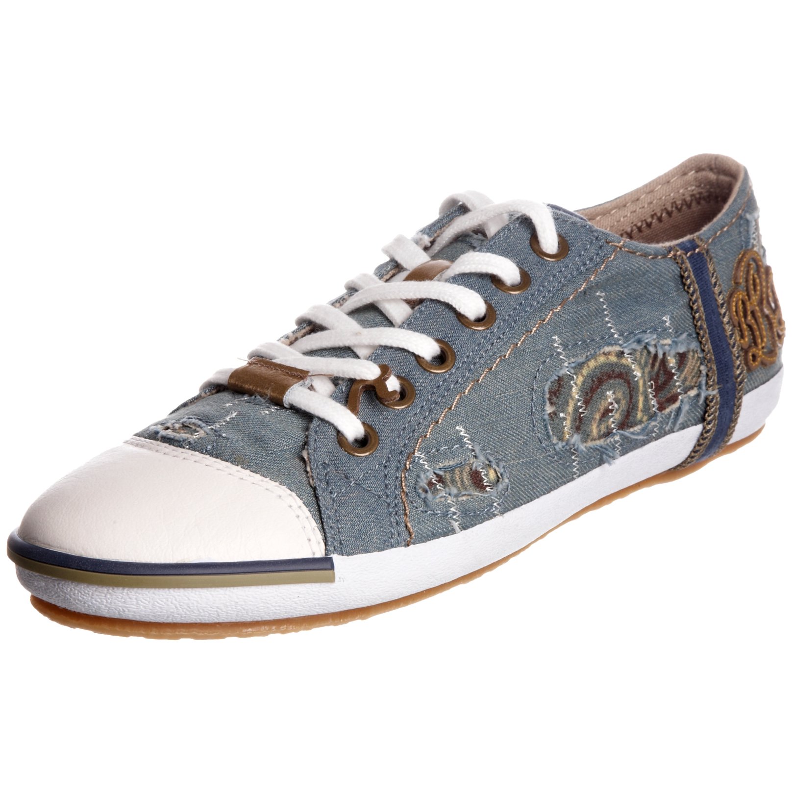 REPLAY Women's Bridgette Denim Denim Lace Up Trainer GWV14.003.C0019T.220 7 UK