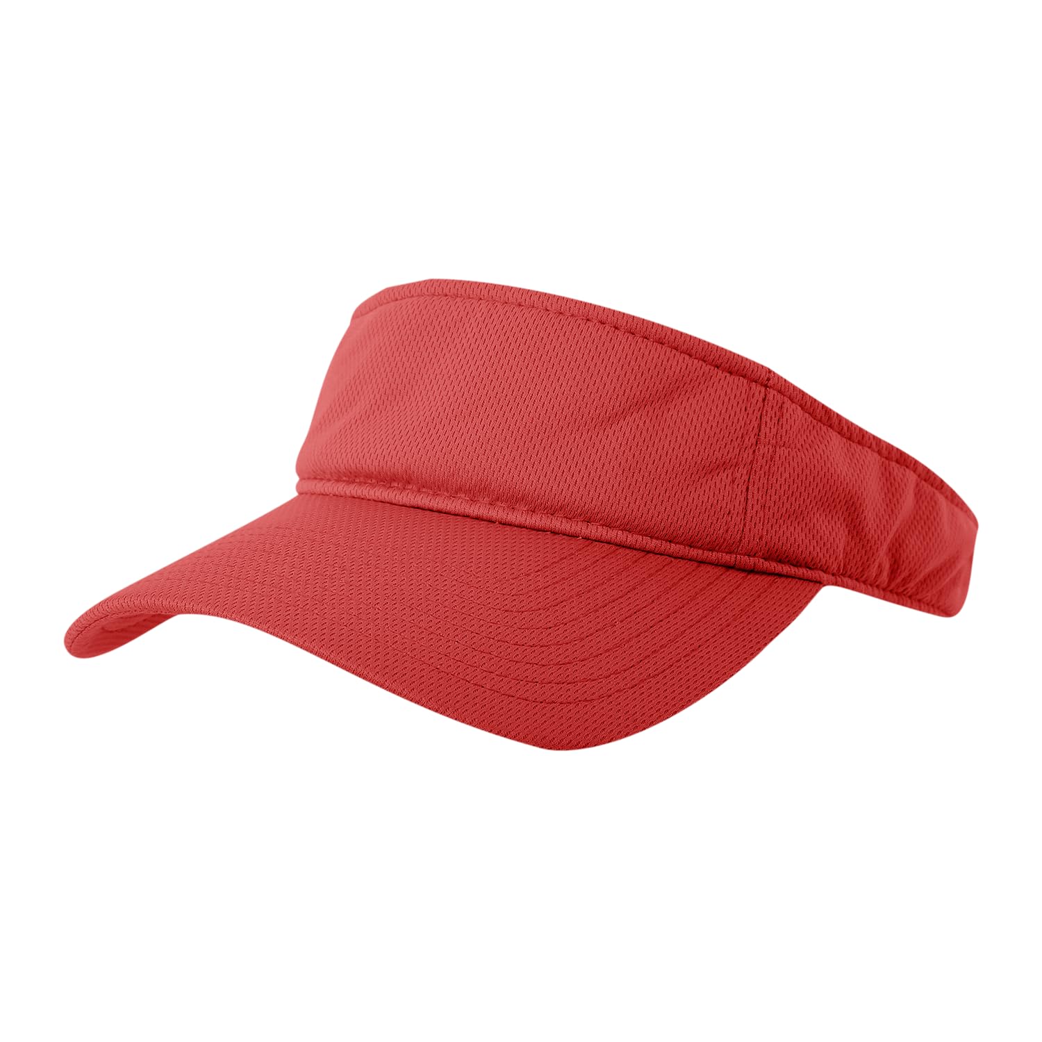 Decky Visera de Malla roja Visor, Rosso, Talla única Unisex Adulto