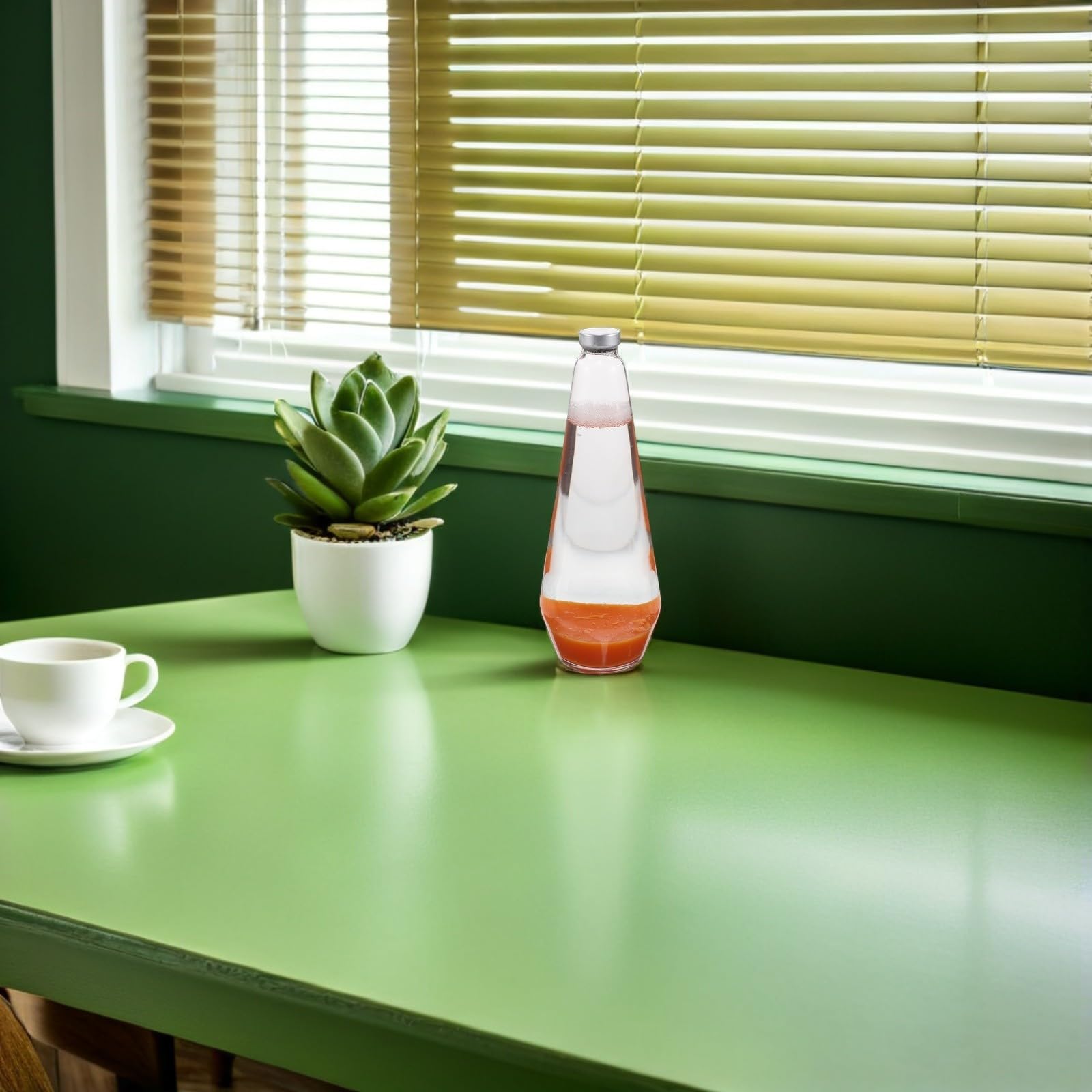Happyyami Wachsflüssigkeitsbehälter für Lavalampe Reparaturset, Glas
