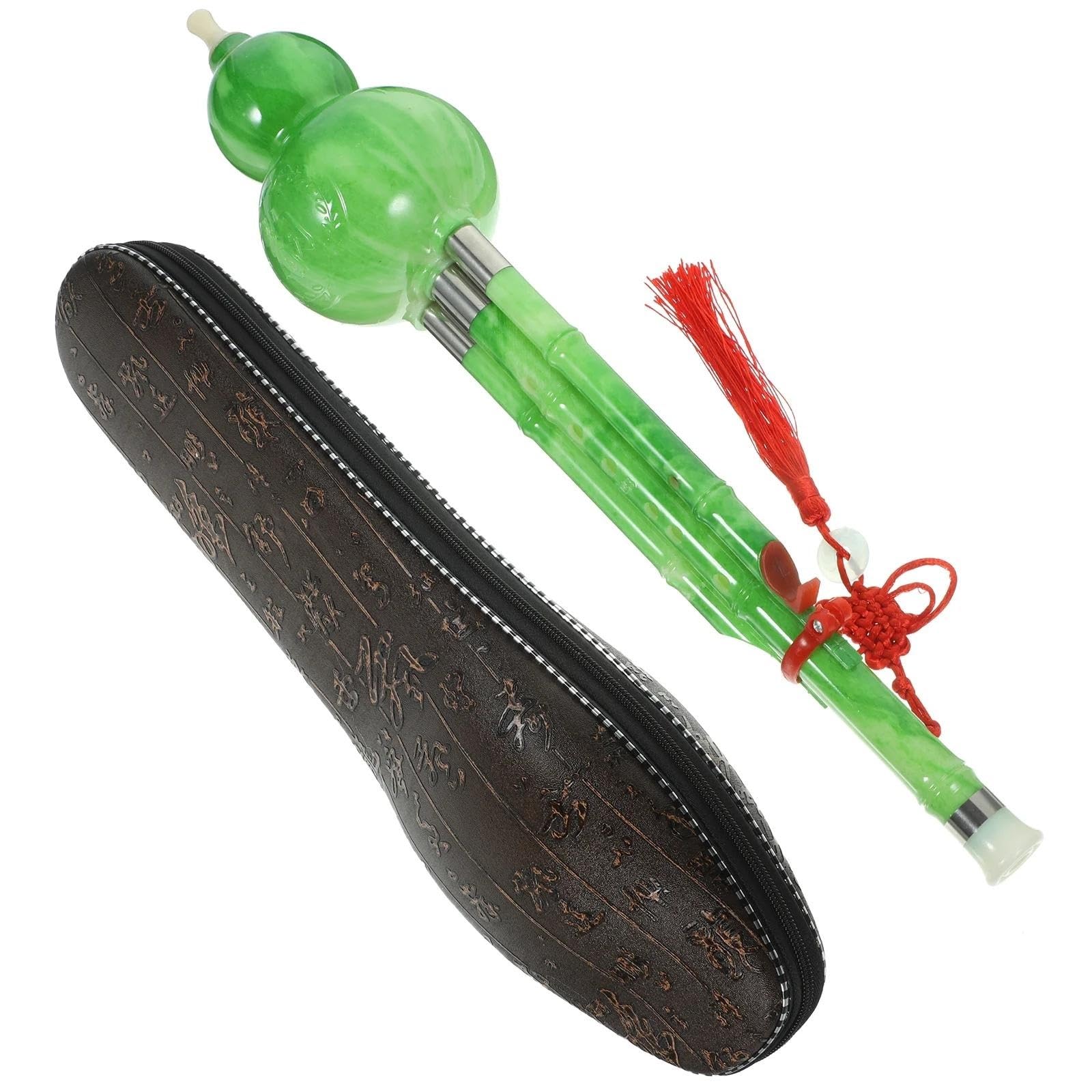 Instrumento Hulusi Flauta De Cucurbitáceas De Estilo Étnico, Instrumento Hulusi De Baquelita De Resina De Siete Agujeros Para Amantes De La Música Adultos