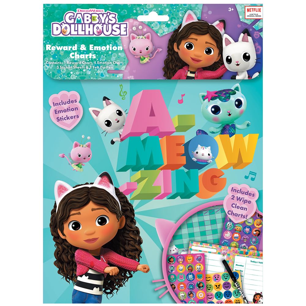 Design Group Multi Creative Kids Craft Set Gabbys Dollhouse Rew & Emotion Chart