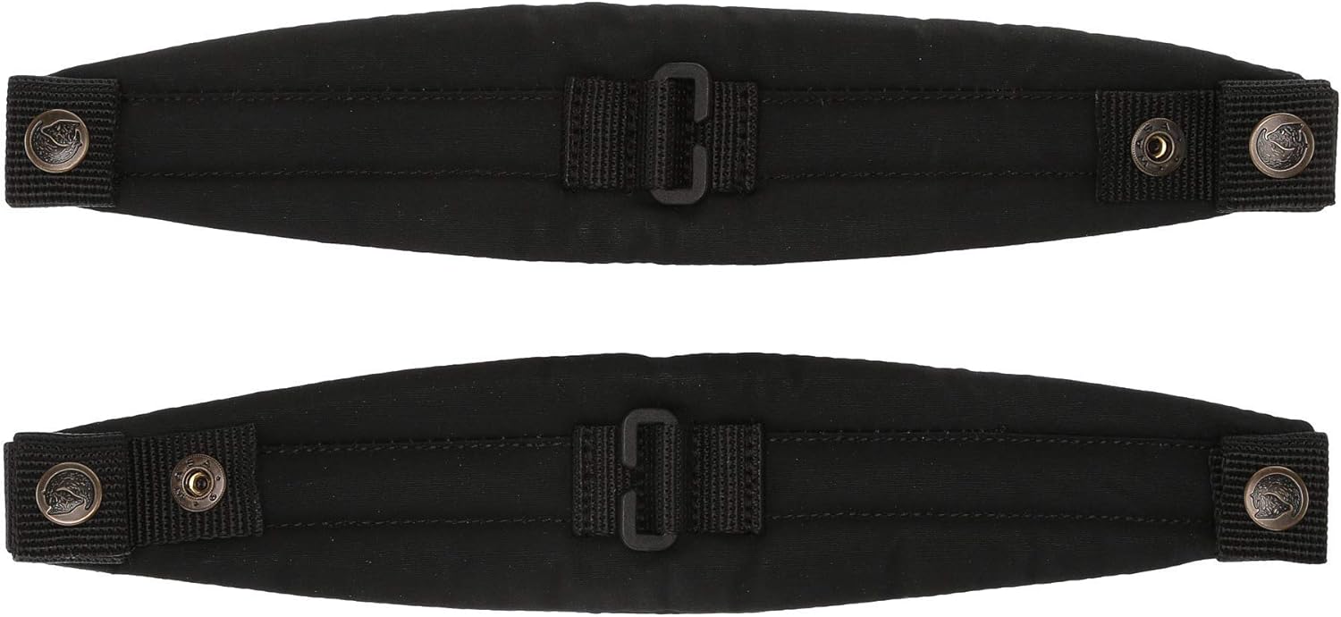 Fjällräven Kånken Shoulder Pads - Shoulder Pads - Polyester Fabric - Extra Padding - Press Buttons at Top Black 1 One Size One Size