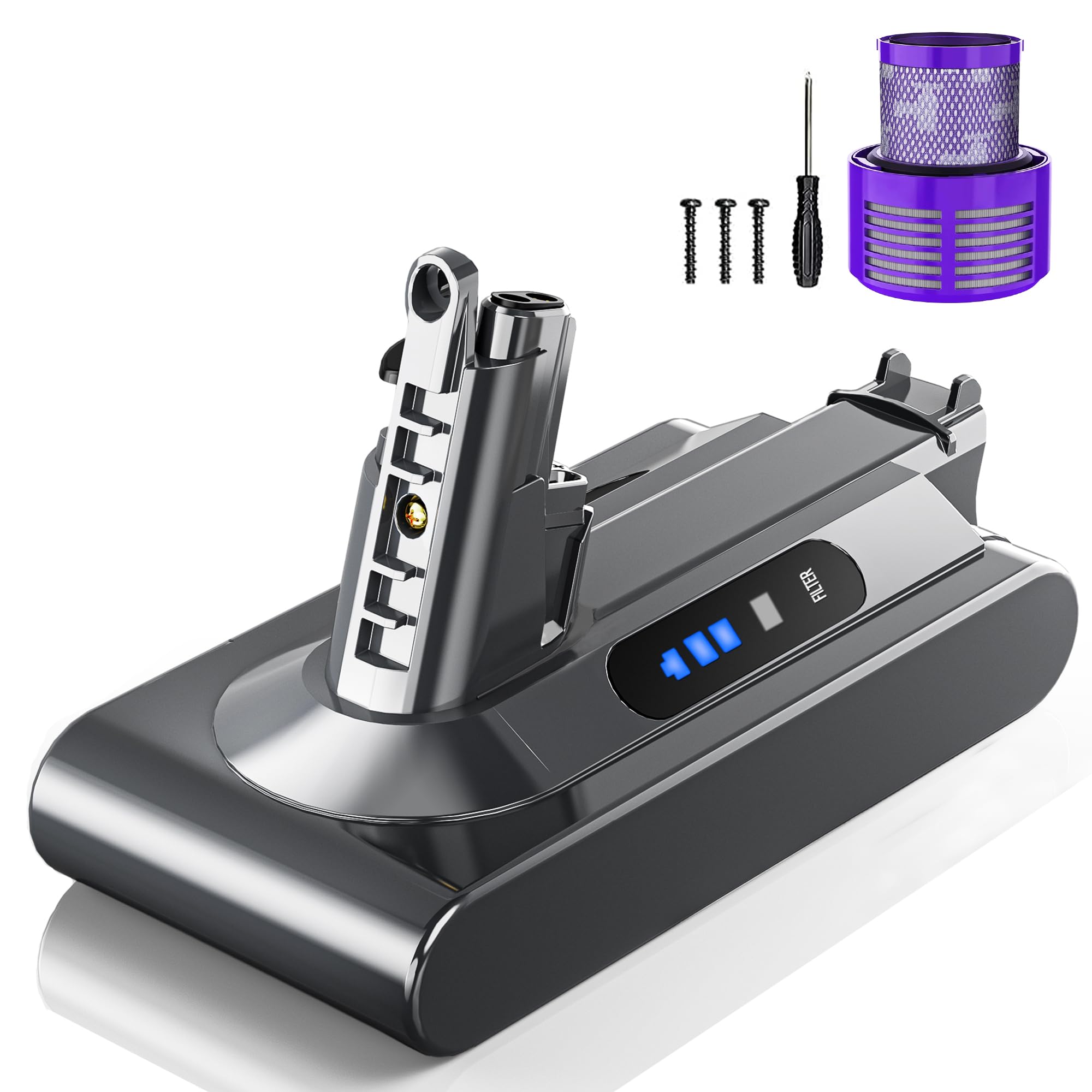 Amazon.co.jp: Dyeetic ダイソン バッテリー V10 交換 SV12 掃除機用 