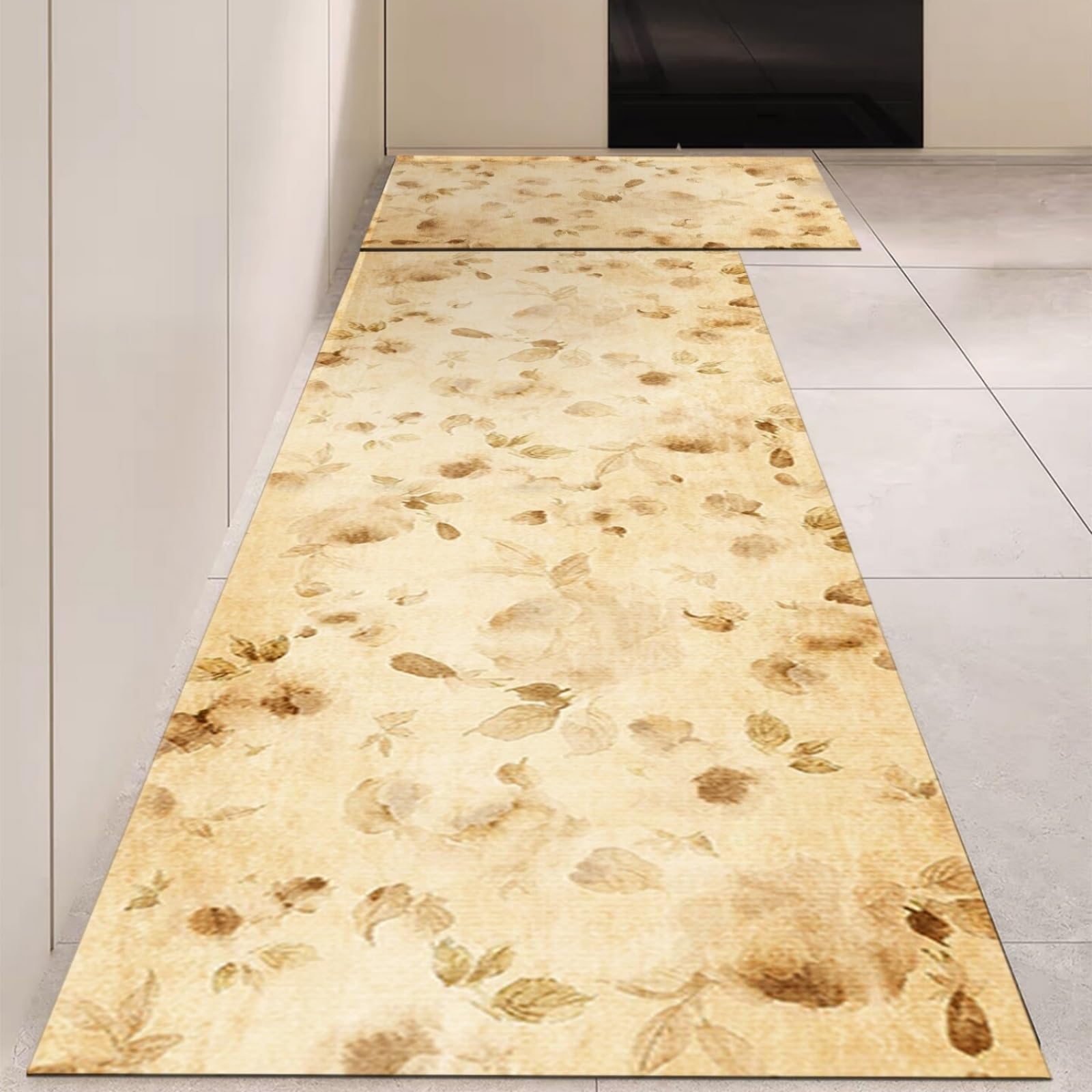 Evita resbalones con la alfombra de cocina antideslizante de PVC impermeable y resistente al aceite