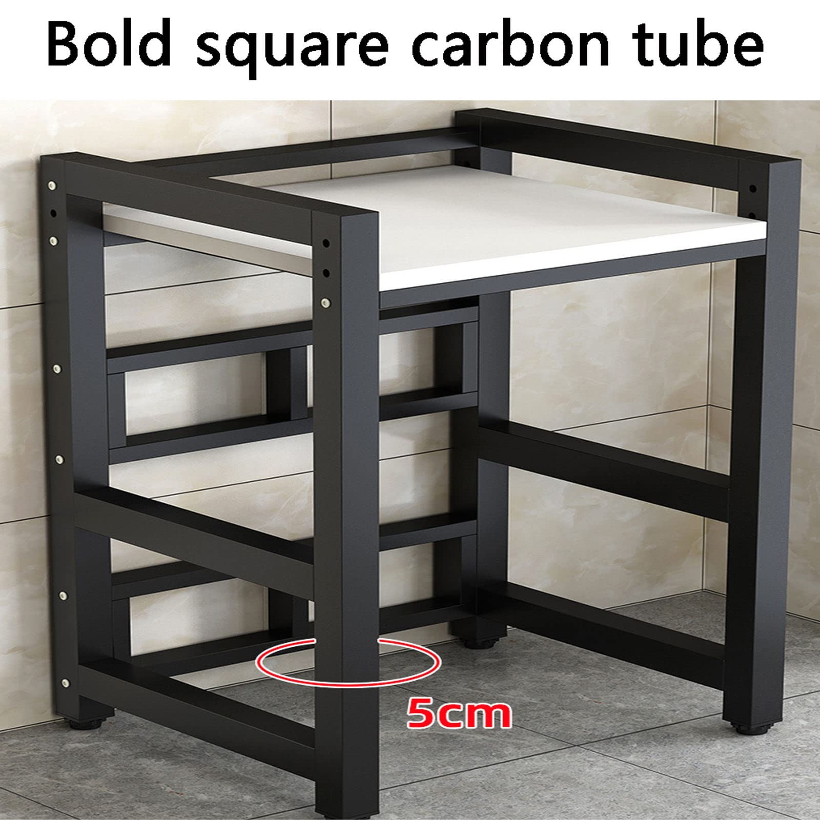 Delorm Lavatrice Scaffale Tamburo Lavastoviglie Ripiano Di Stoccaggio Piano 2 Livelli Asciugatrice Superiore Impilabile Rack Adatto Per Bagno, Cucina, Balcone, Lavanderia, Capacità Portante 300kg