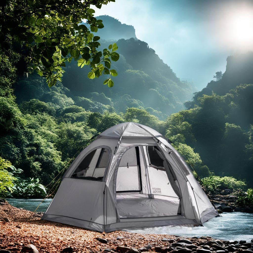 耐水性 軽量UVカット 未使用35人用ワンタッチテント