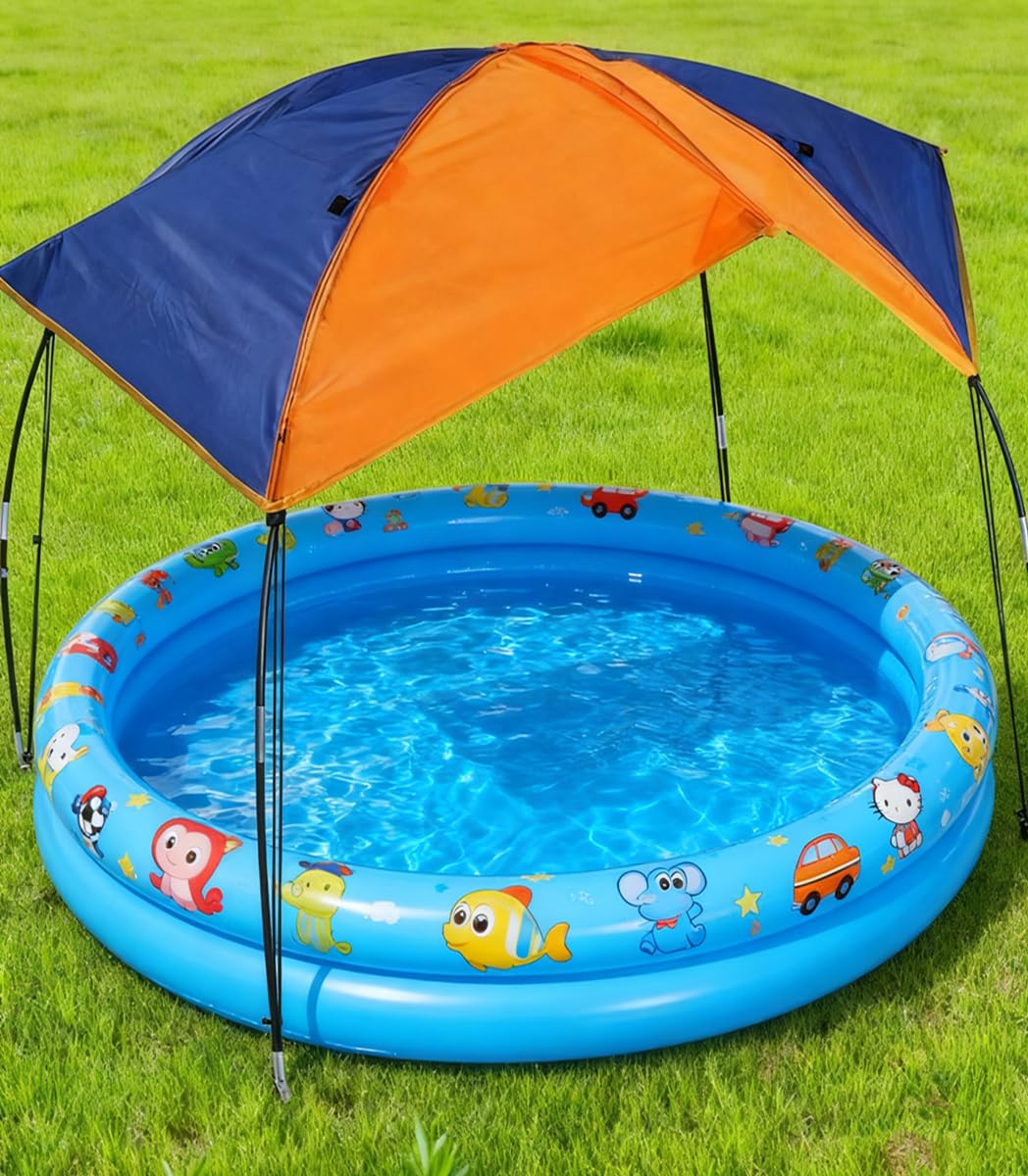 Universelles Sonnendach für Schlauchboote, wasserdicht und reißfest, faltbar und tragbar, für 4–5 Personen, universell passend für Kajaks