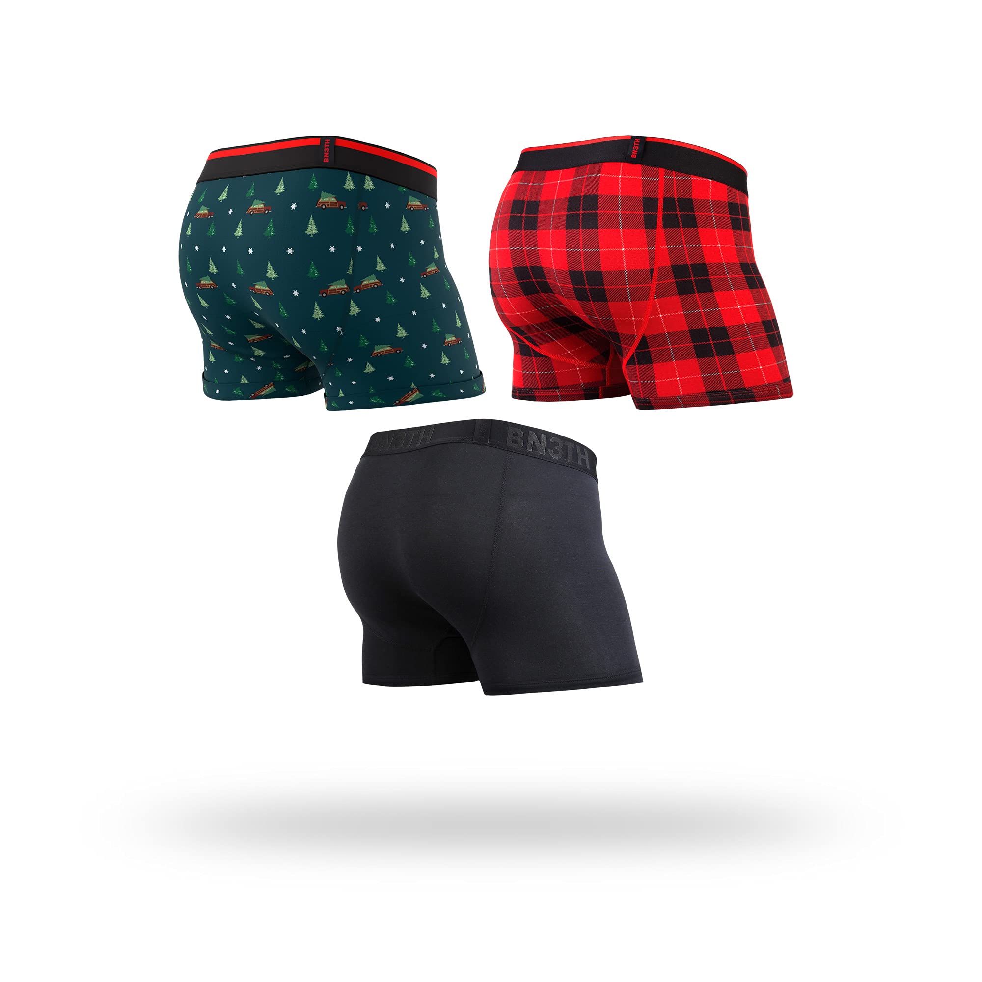 BN3TH Boxers clásicos para hombre, ropa interior transpirable con nuestra bolsa MyPakage tridimensional patentada, paquete de 3