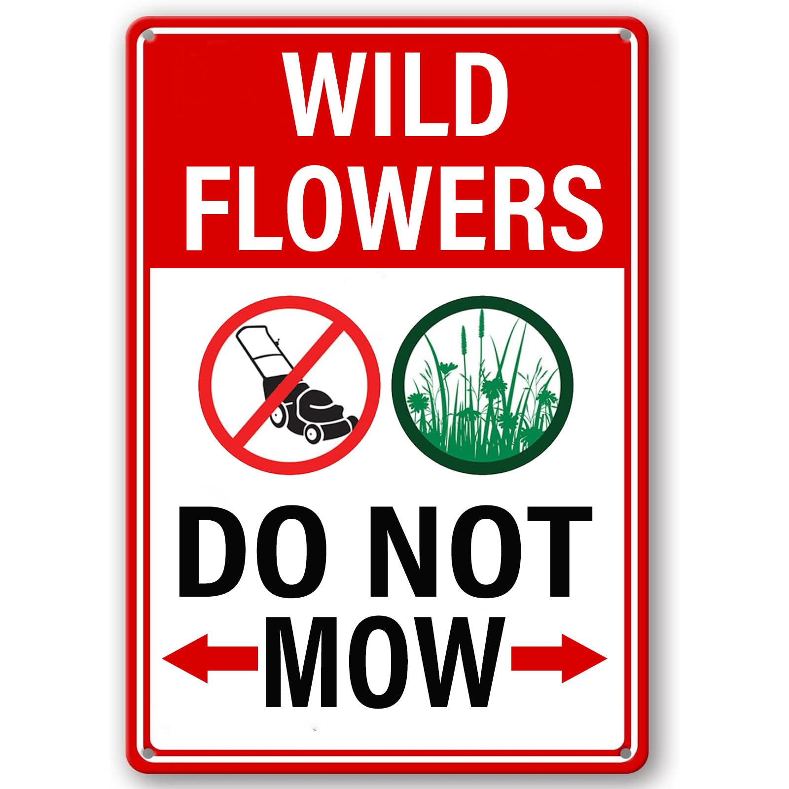 Wild Plant Protection Vintage Metal Sign Garden Maintenance Tip Retro Warning Wall Decor Plaque for Home Leisure Yard 8x12 Inch