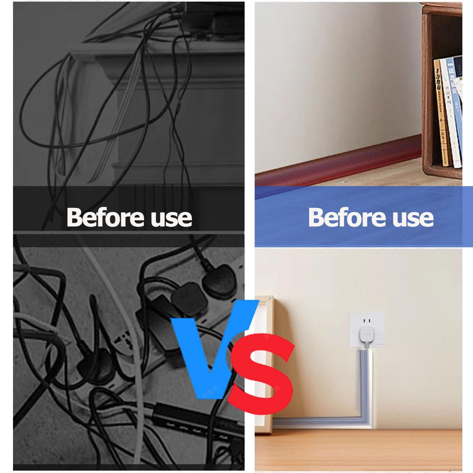 Canaleta Cables Suelo Ligero Cubrecables De Suelo/Protector De Cables, Gestión De Cables En El Suelo Evite Tropiezos con Los Cables, Oficinas Aulas Salas De Ejercicio Ocultador De Cables Y Pasacables