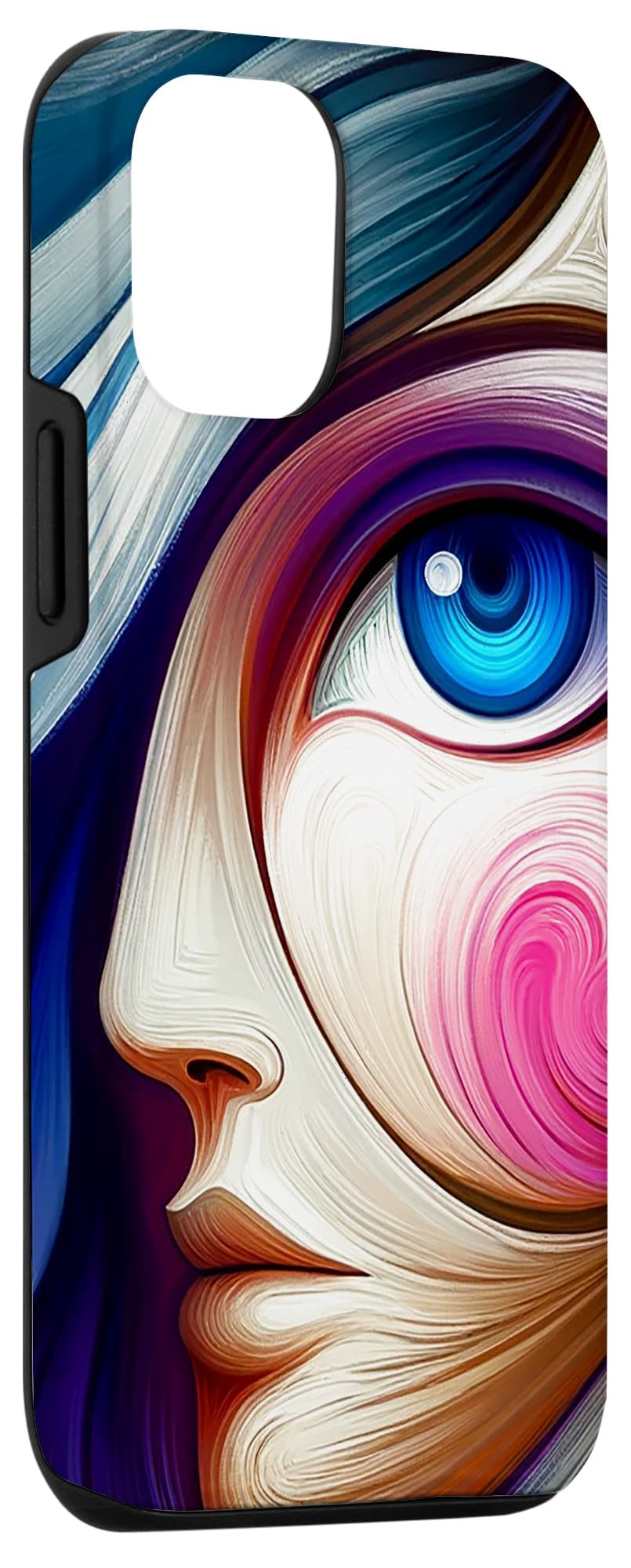 iPhone 12/12 Pro Modern Abstract Evil Eye Art Case - Image 3