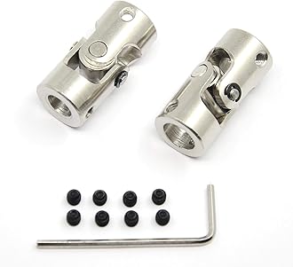 2 Pcs 8mm to 10mm Universal Joint Shaft Coupling with Screws for Motor