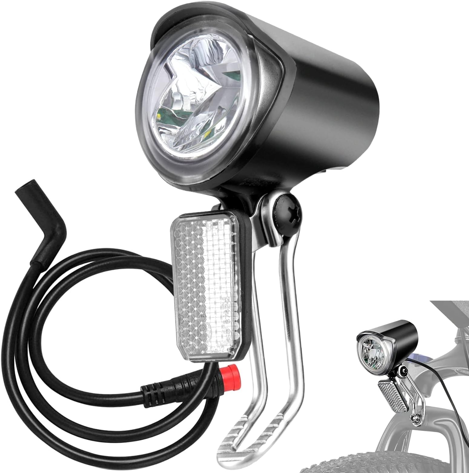 Adoolla Ebike Headlight and Tail Light Sets, 24V to 48V