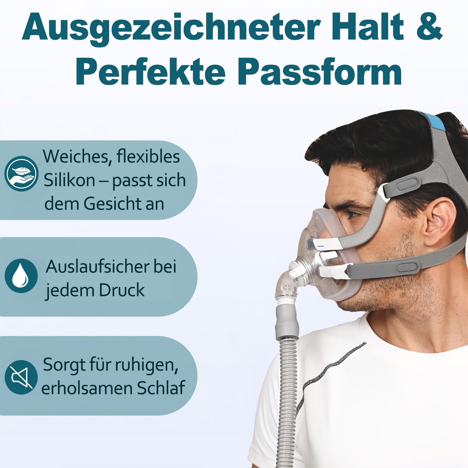 AirFit F20 Ersatzkissen für F20 Maske, Zubehör, Schlafapnoe-Maske, AirFit F20 Maske, Packung: 1 x F20 Kissen (Größe – Mittel)
