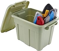 Vista 9 de Organize Your Home Contenedores de almacenamiento coloridos para espacios pequeños con tapas, paquete de 6, recipientes de plástico pequeños