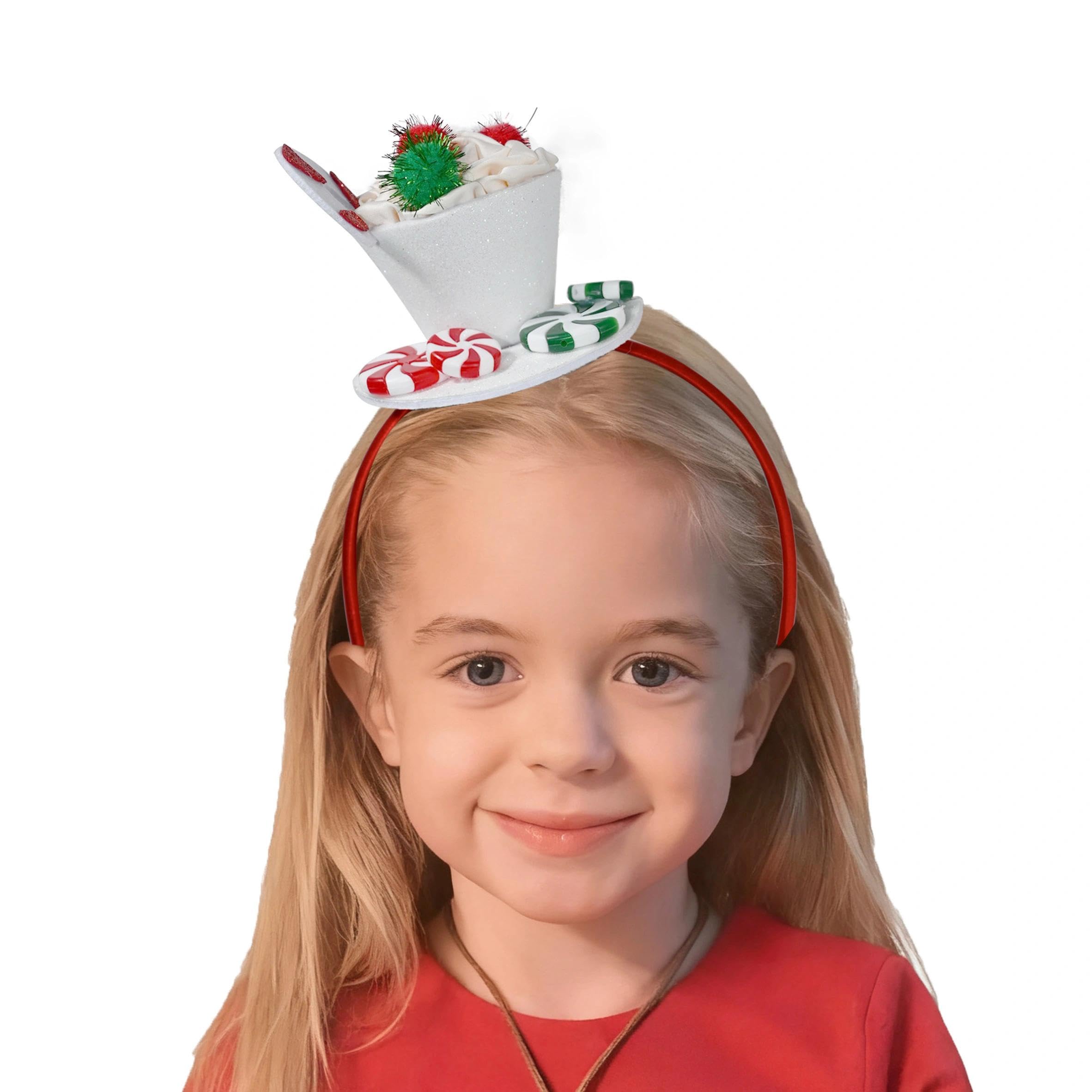 ZNTU Cindy Teacup Headband with Candy Decoration Women Costume Accessories for Church Christmas Parties Halloween Cosplay Party