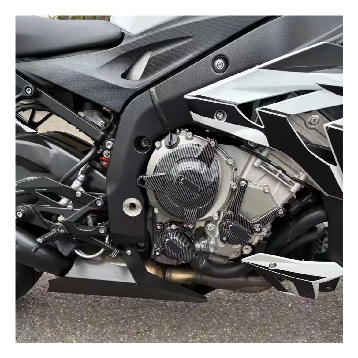 Protector de motor de motocicleta para rutas de curvas y circuito 6