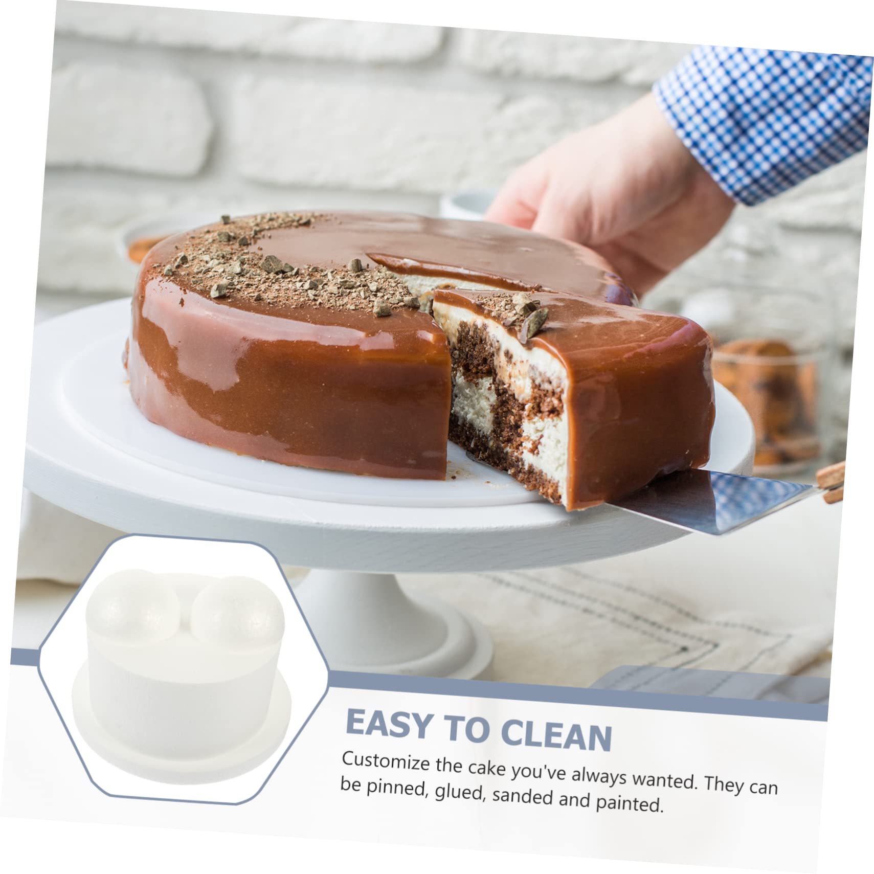 Lurrose 4pezzi Modello di Decorazione per Torte Utile Strumento Fai Te per Praticare La Decorazione di Torte Leggero