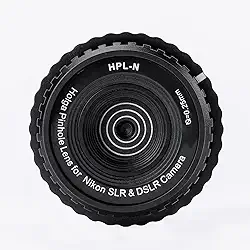 Holga HPL-N 0,25 mm Lente Pinhole para Câmera Nikon SLR e DSLR (Preta