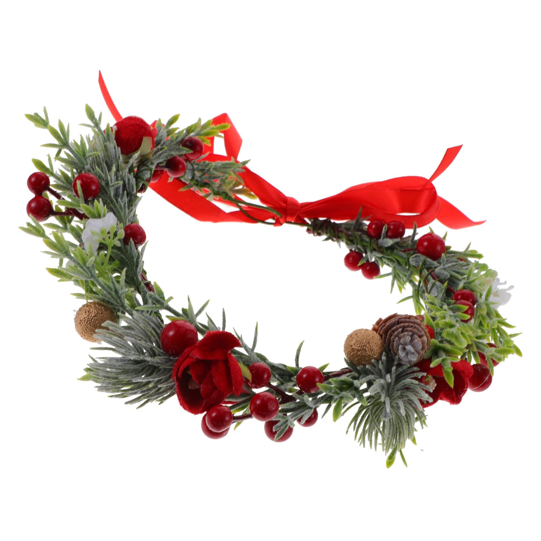 5stücke Blumenkranz Haarschmuck Für Frauen Verstellbarer Kopfband Mit Blüten Und Blättern Für Hochzeiten Festivals Und Kreative Frisuren Elegantes Accessoire Für Damen