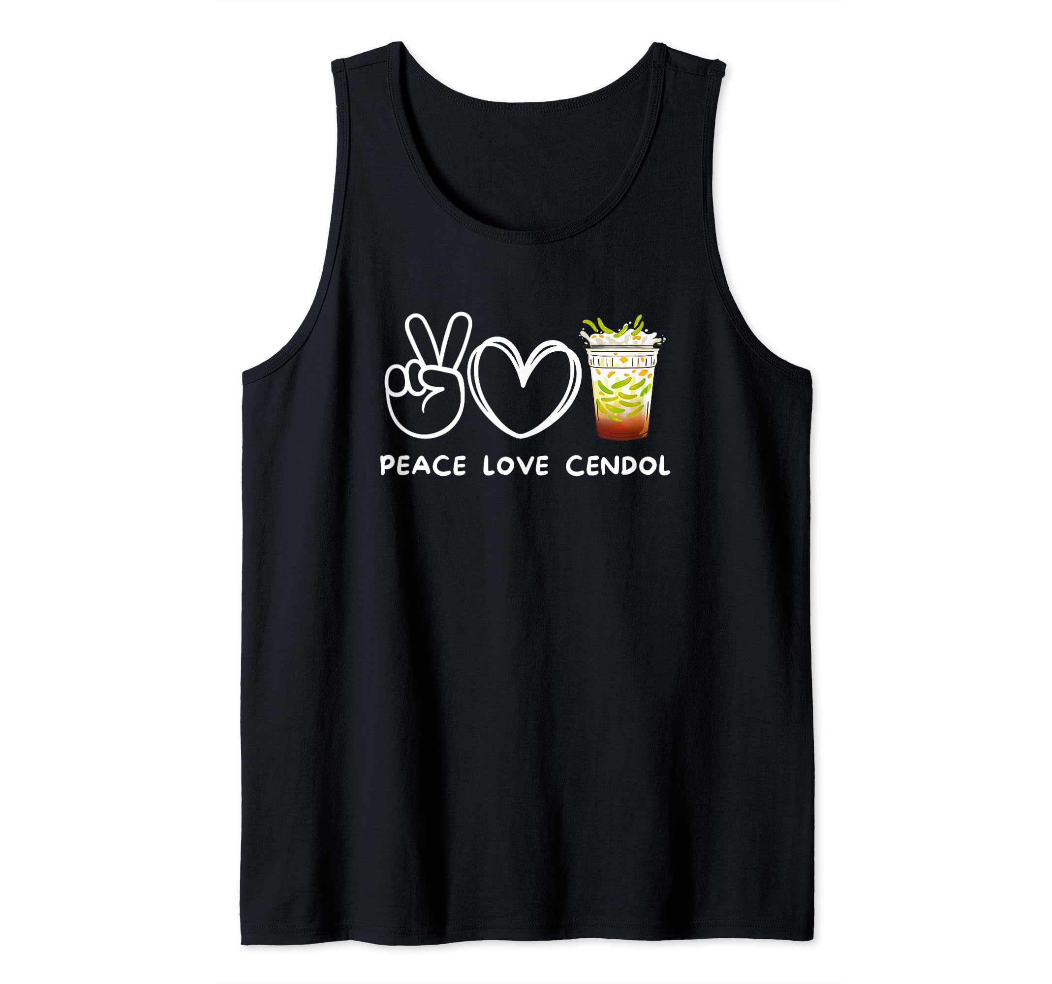 Peace, Love Cendol Retro Cendol Lover Food Lover Tank Top