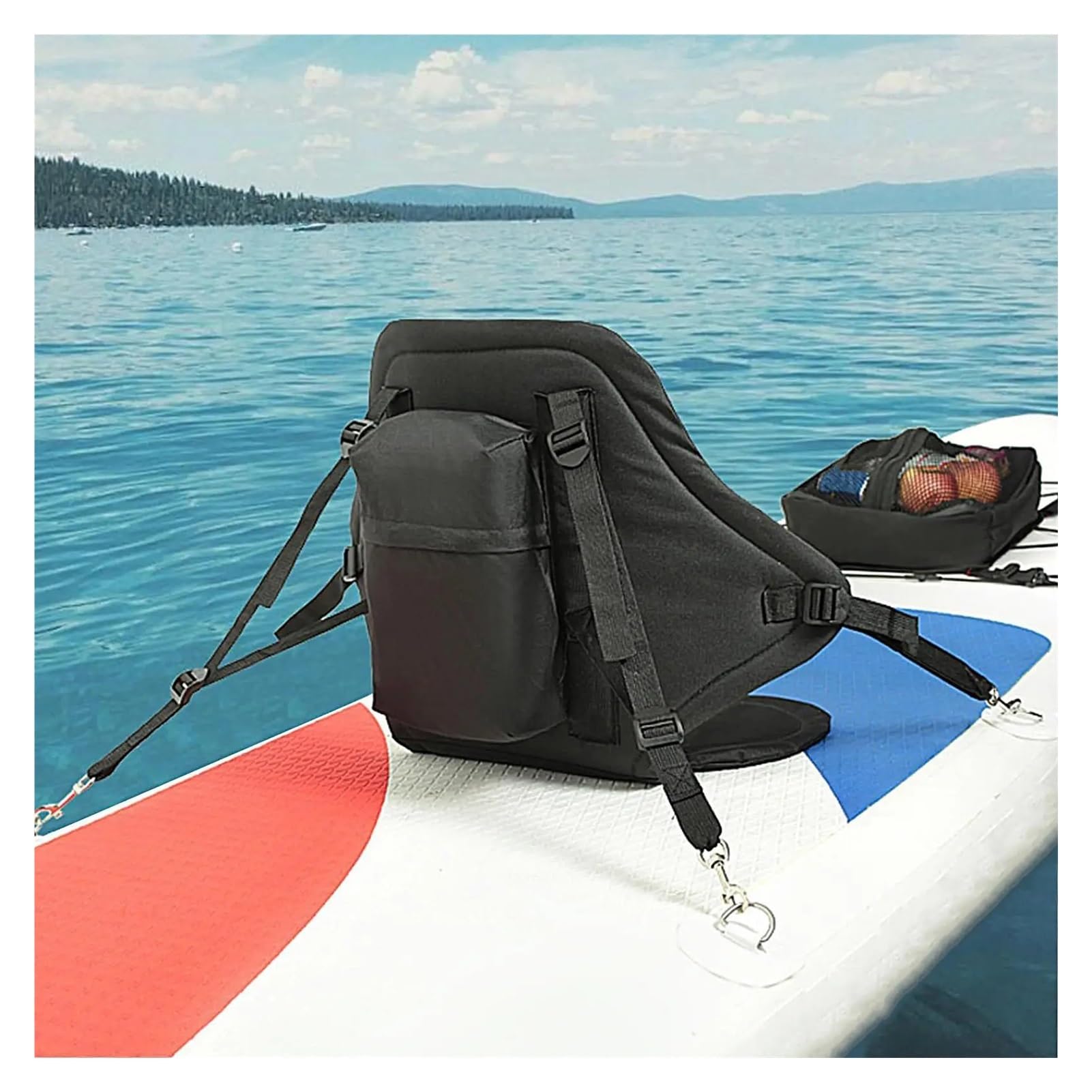 Sitz mit gepolstertem Rückenpolster for Kanus und Boote
