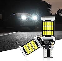 Vista 3 de Paquete de 4 Luces LED de Reversa, Bombillas de Luz de Reversa con Chipsets T15 4014 45SMD, Luces de Freno Parada Carga Reversa Canbus Libre