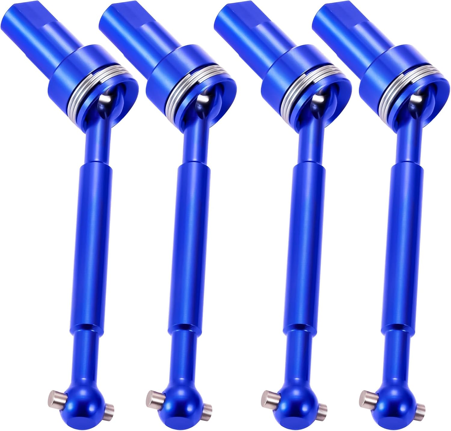 4PCS Aluminum Front & Rear CVD Driveshaft Assembly for Tra-xxas 1/18 Latrax Teton Desert Prerunner SST RC Car Upgrade Parts (Navy Blue)