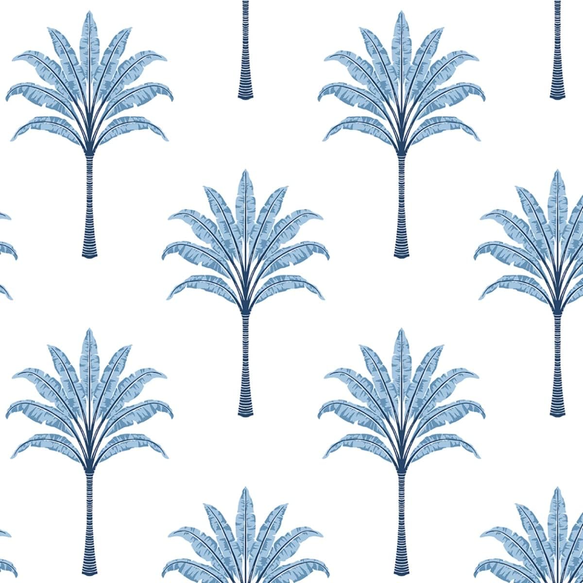 NextWall Harry & Grace Montgomery Palm Peel and Stick Wallpaper (Blue Lake)