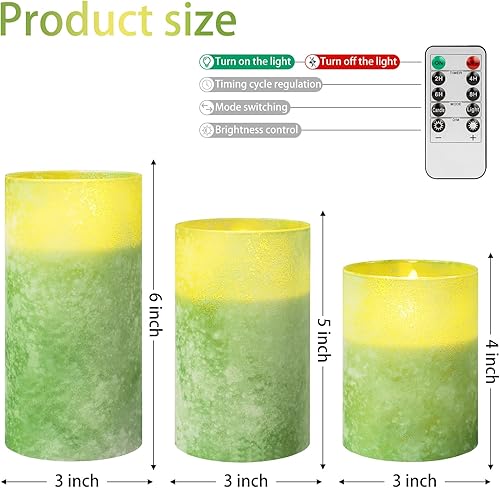 Miniatura 73 de Angelloong Velas parpadeantes de cristal transparente, sin llama, funcionan con control remoto y baterías, velas LED con temporizador, románticas