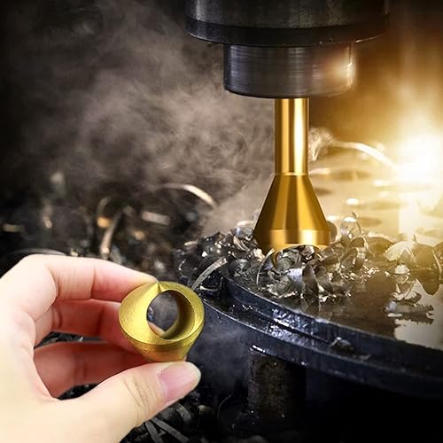 Miniatura 9 de Juego de brocas avellanadas de titanio, 4 brocas de 90 para madera y metal, kit de brocas avellanadoras de acero de alta velocidad