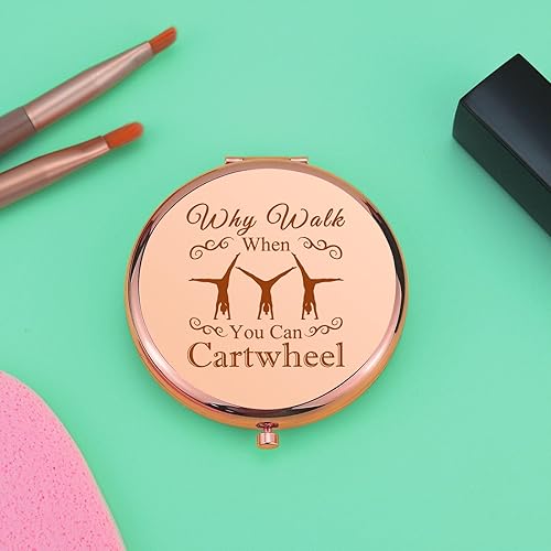 Miniatura 10 de Regalos de gimnasia para niñas, regalos de gimnasta, espejo de maquillaje compacto para entrenadores, regalos inspiradores para amantes de la