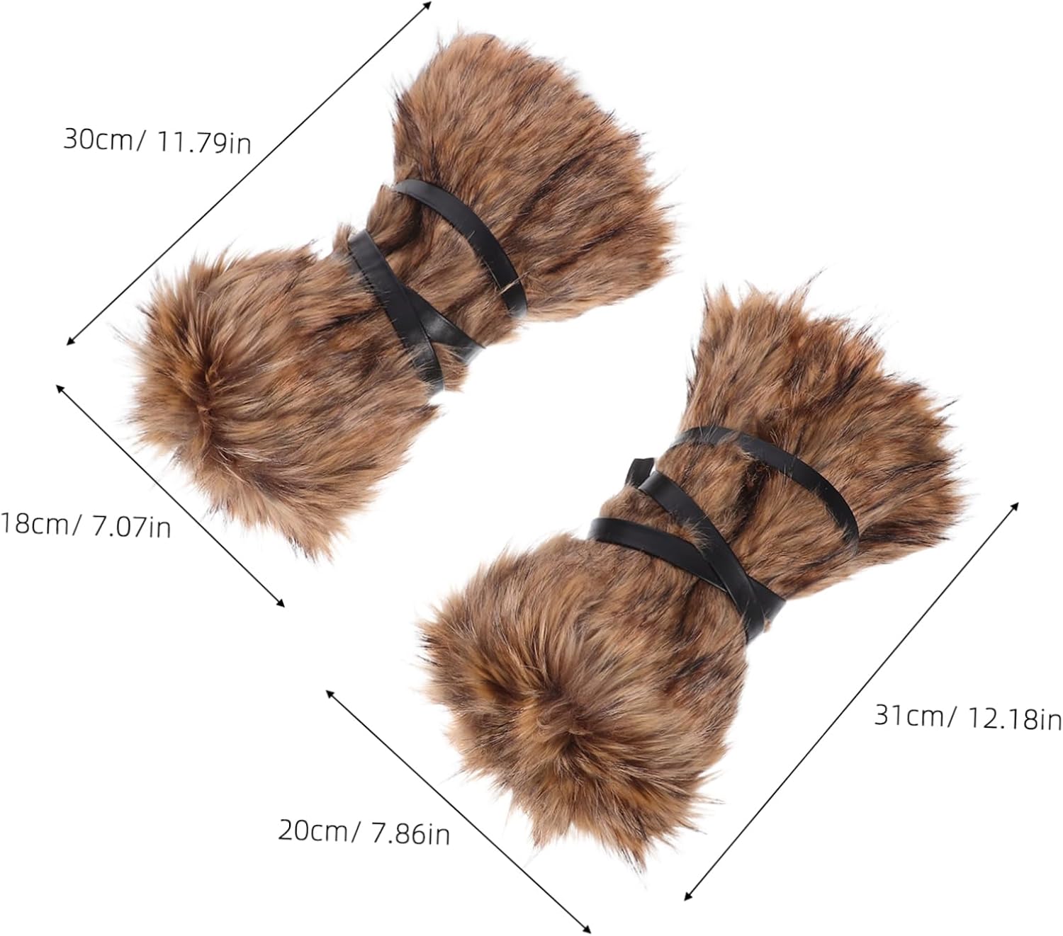 BESPORTBLE 2 Pairs Adjustable Retro Style Gaiters for Festival Halloween Cosplay for Men and Women Unique Viking Accessories