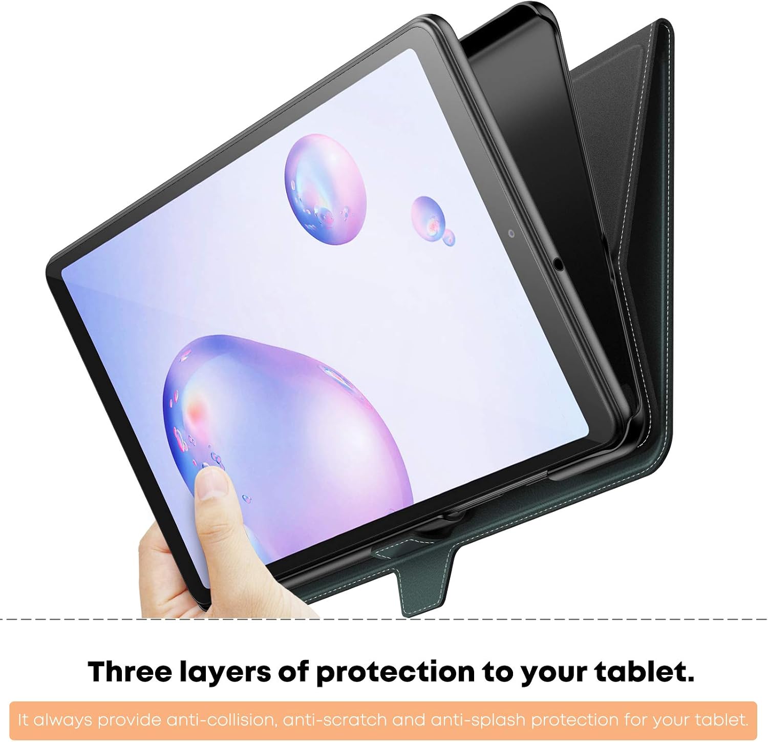 Infiland Galaxy Tab A 8.0 2019 Case, Multi-Angle Case Compatible with Samsung Galaxy Tab A 8.0 2019 Release Tablet Model SM-T290/ SM-T295/SM-T297, Midnight Green