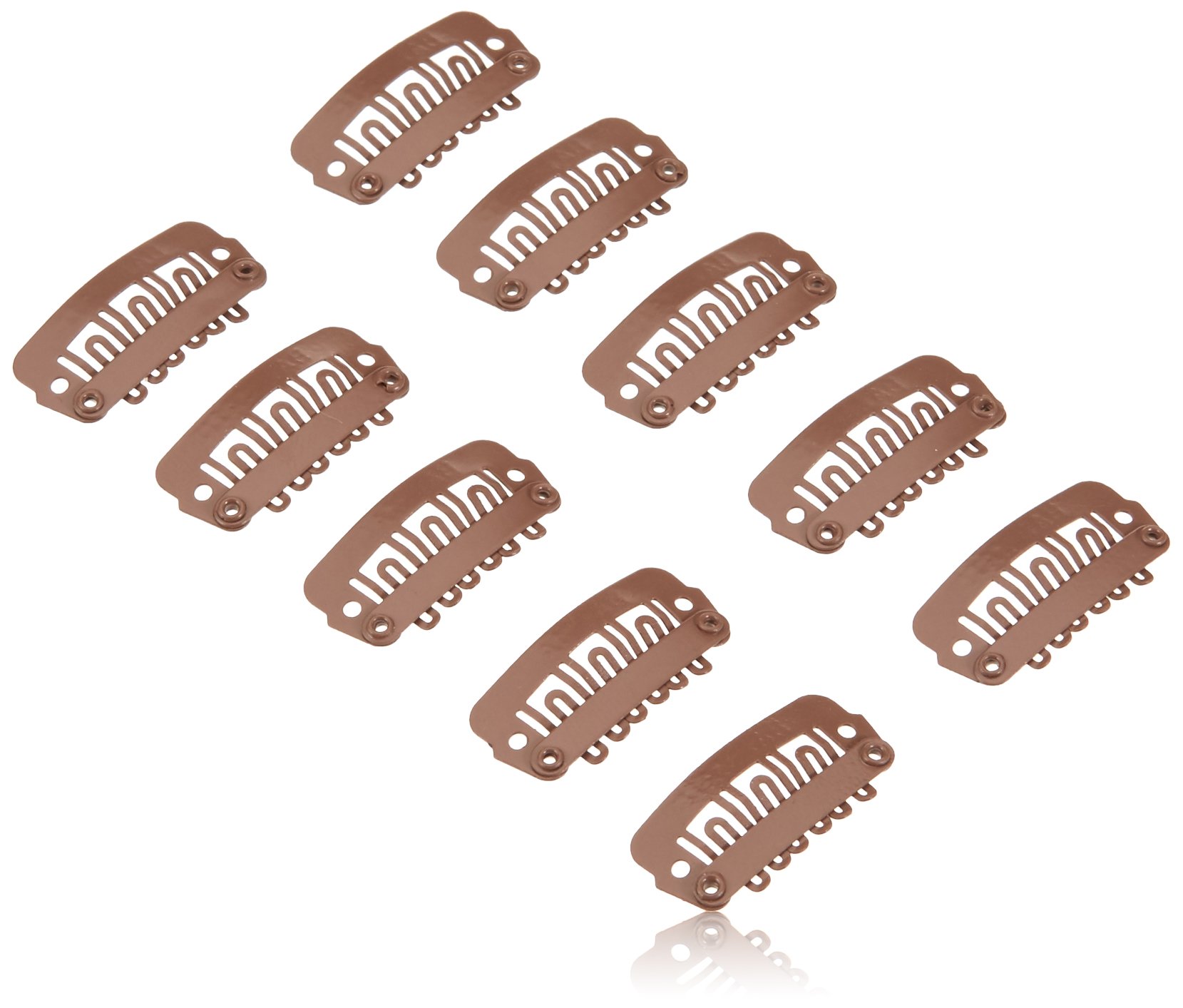 BalmainExtension Clips Pk10 - Brown