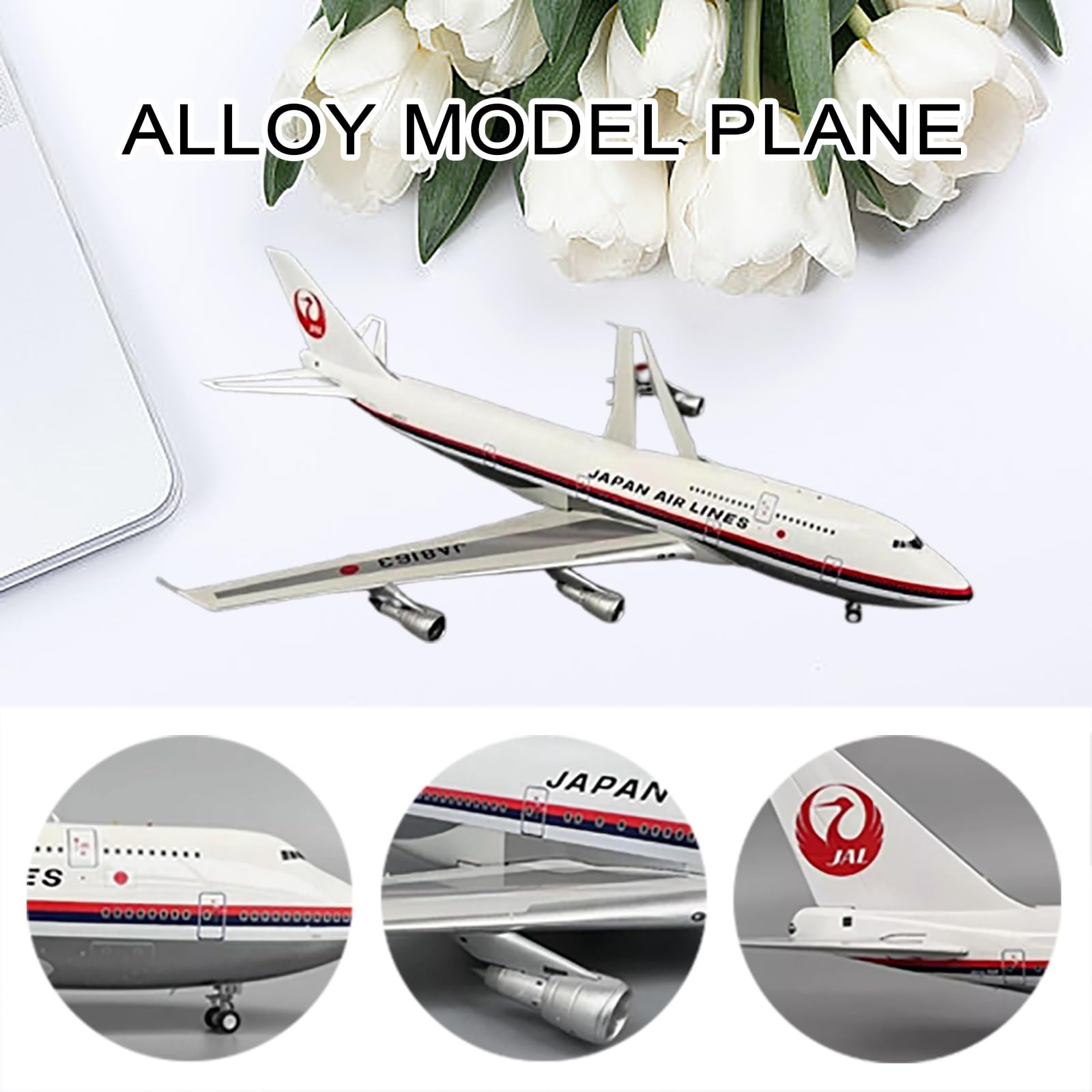 Amazon.co.jp: 1:400スケール JAL B747-100 プレミアム合金製模型