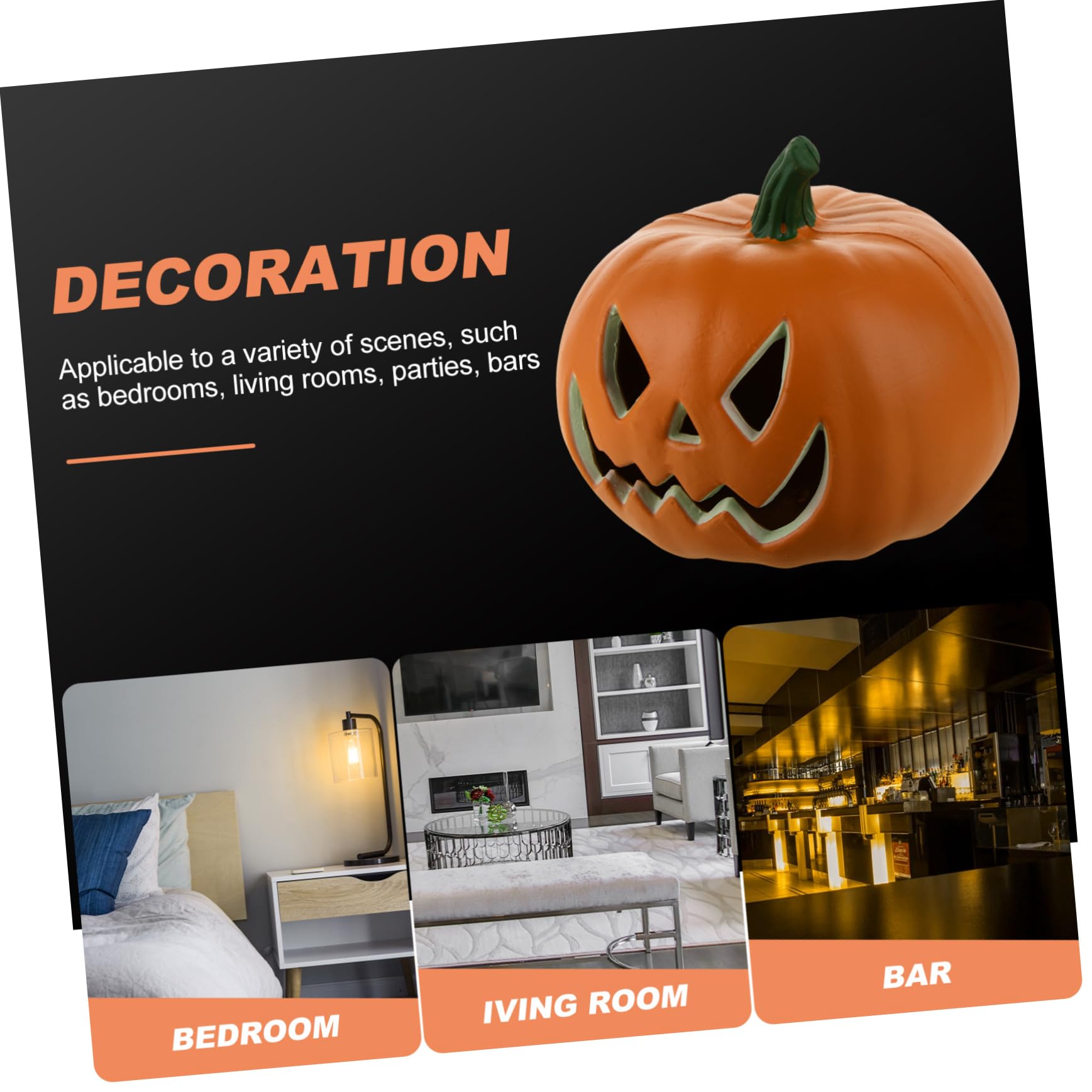 Posąg Dyni Festiwalowej Halloween Światło Dekoracyjne Oświetlenie Zewnętrzne Dyni Różne Sztuczne Dynie Żniwne Centralny Element