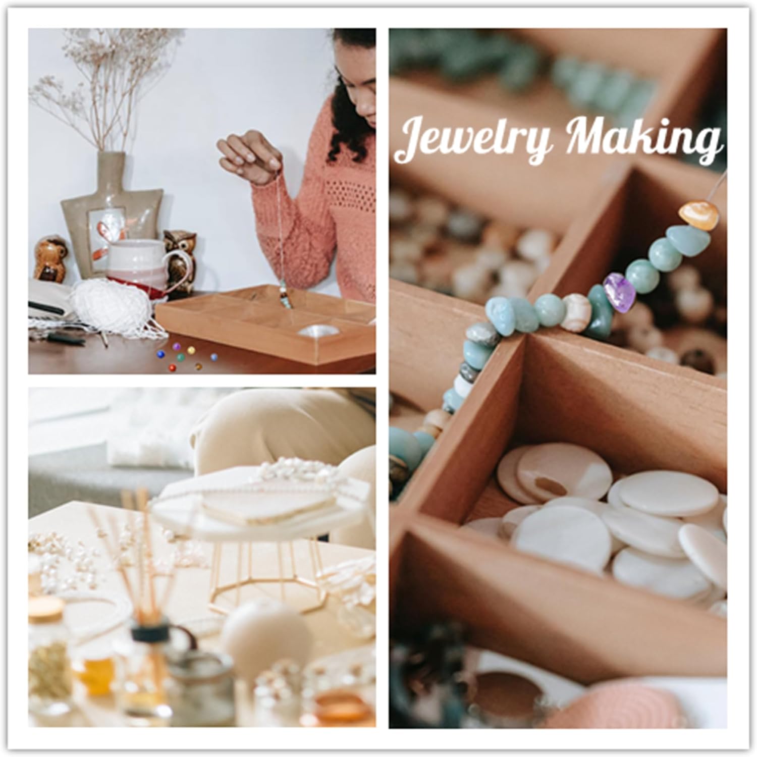 ZHIYUXI Chakra Crystals Beads 105pcs 6mm for Bracelet Jewelry Making Gemstones 2 Strand Round Spacer Loose Stones for Necklace DIY Christmas Gifts for Women Men - Image 4