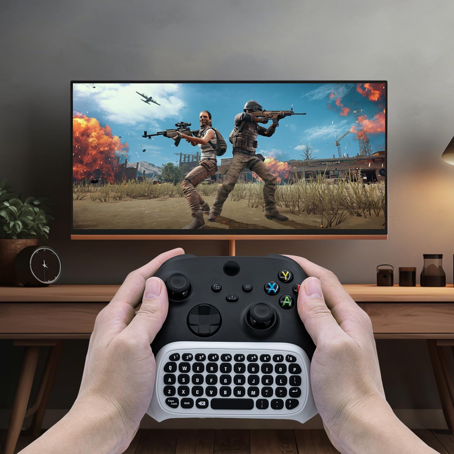 Mcbazel Tastiera Wireless, 2.4G Mini Gamepad per Controller Xbox Series X/S, Xbox One S/X Con Jack Audio da 3,5 mm