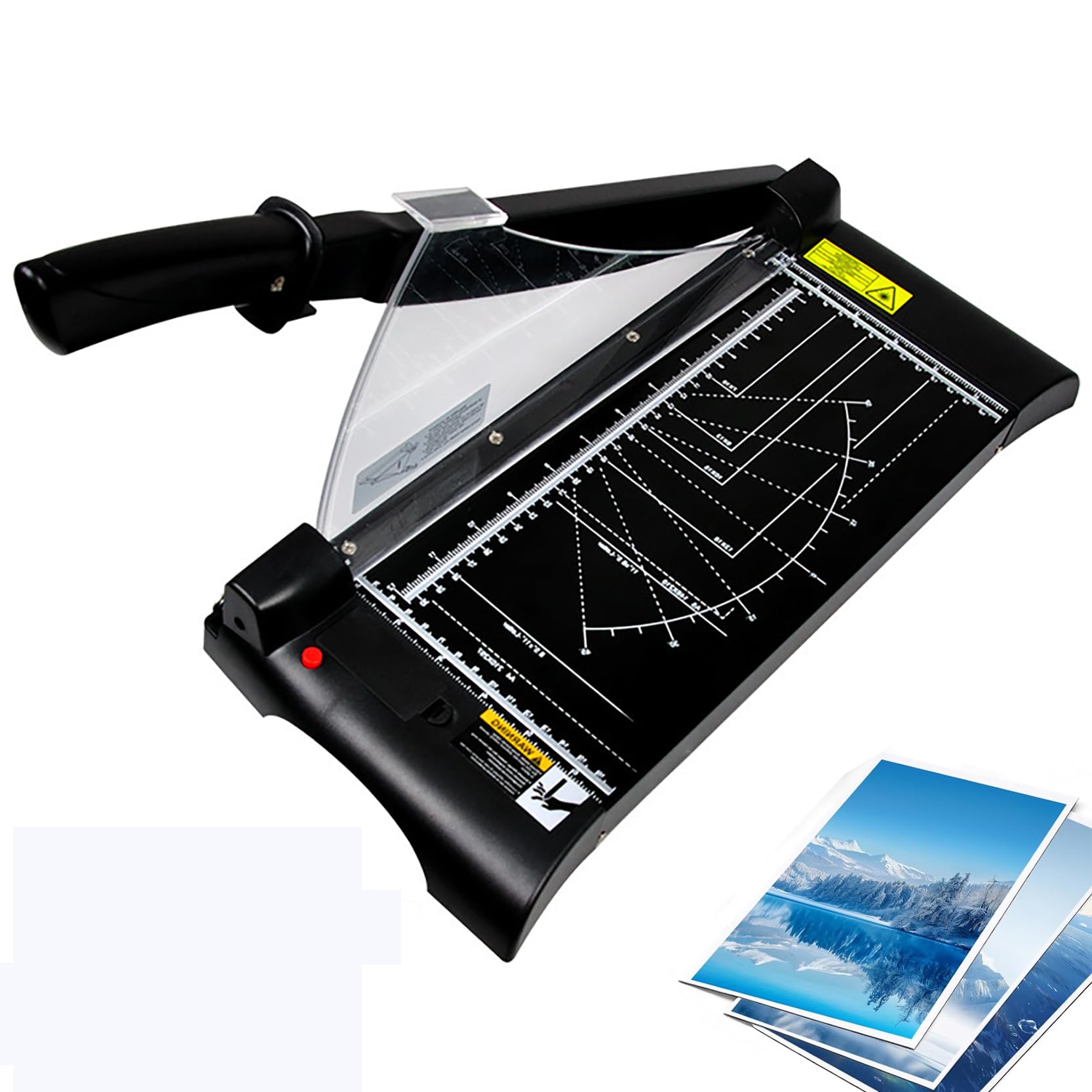 Taglierina per carta resistente, A3/A4, capacità di 10 fogli, lama in acciaio al carbonio resistente, taglierina manuale di precisione per foto e cartoncini
