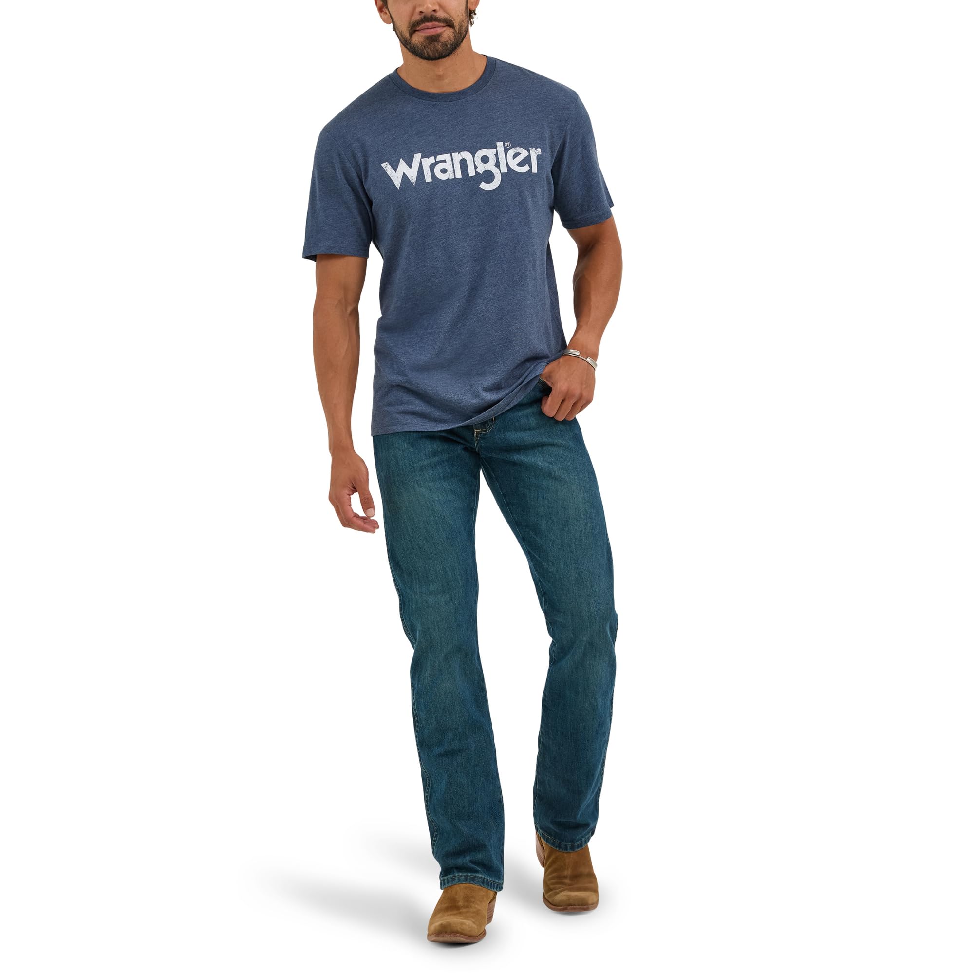 Wrangler Herren Jeans Retro Slim Fit Boot Cut Jeans
