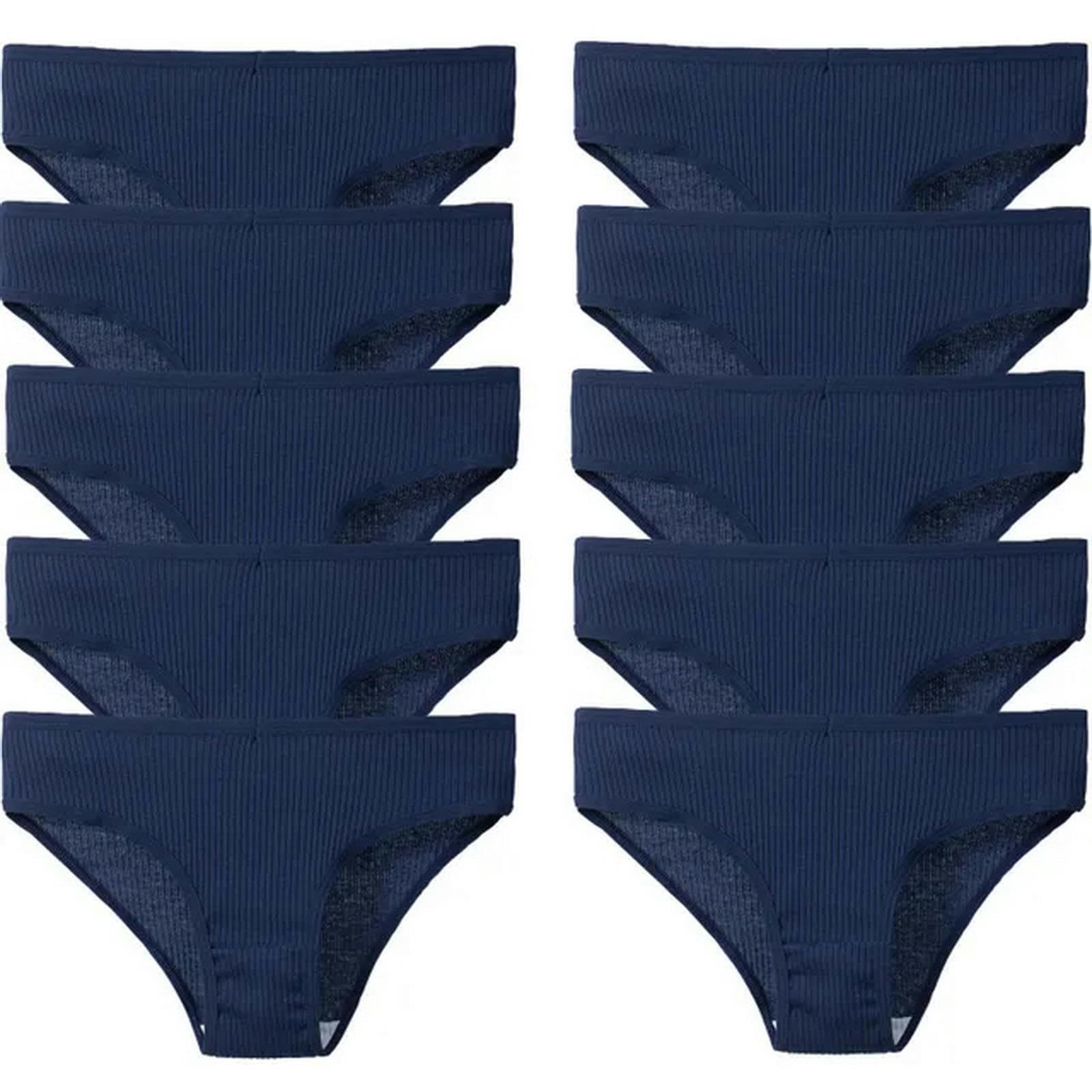 Ropa Interior Mujer 10pcs Set Bragas para Mujeres Ropa Interior Transpirable Cómodas Calzoncillos De Algodón Acogedor