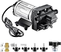Vista 14 de Bomba de agua Wassermann para RV 12 voltios DC 3.0GPM 55PSI, reemplazo para 4008-101-A65, bomba de agua autocebante con diafragma y interruptor